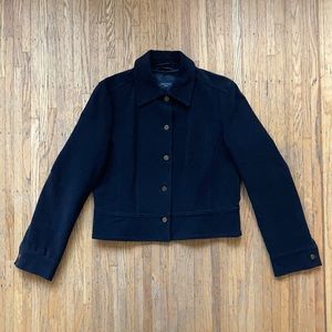 Max Mara Weekend Cropped Navy Jacket